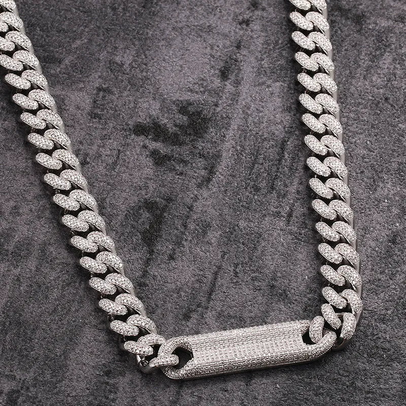 12mm Box Clasp Iced Out Cuban Chain