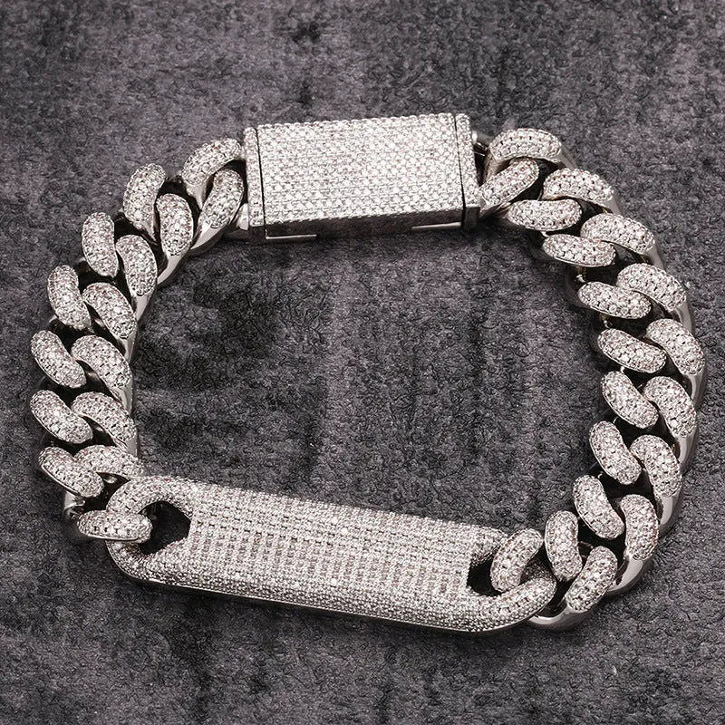 12mm Box Clasp Iced Out Cuban Chain