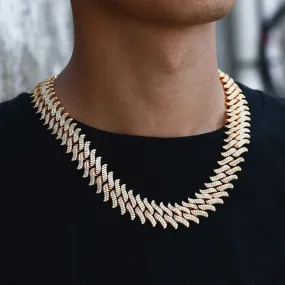 18mm Thorns Iced Out Cuban Chain