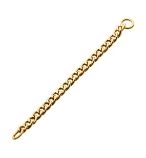 24kt Gold PVD Curb Titanium Nose & Cartilage Piercing Chain