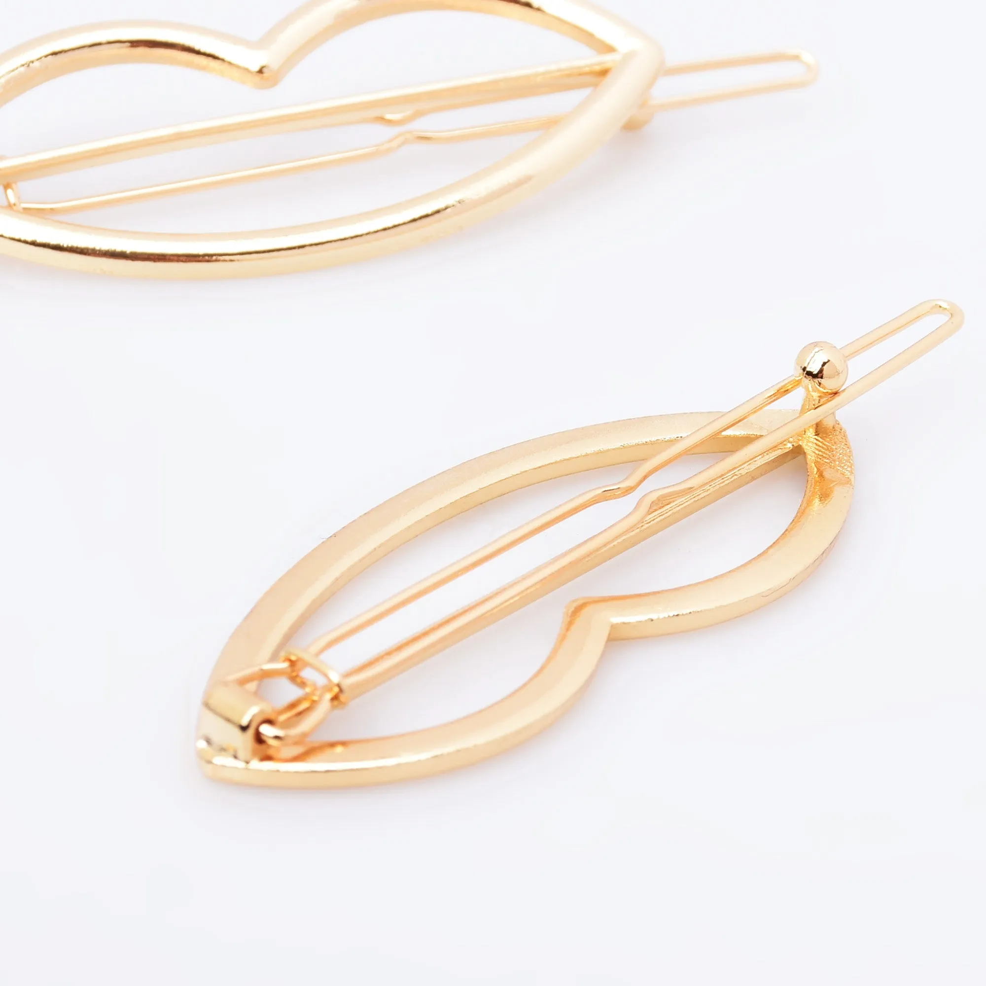 3/4*2 Alloy Lip Hair Clip hair slide clip Minimalist Hair Barrette Geometric Hair Accessory 5pcs 102913