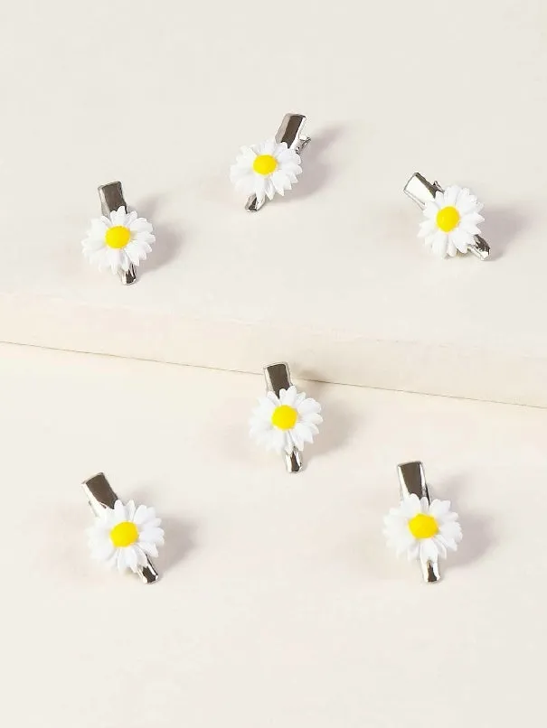 6pc Daisy Hair Clip