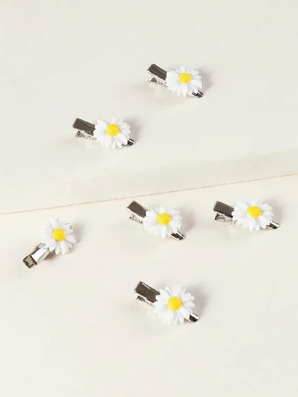 6pc Daisy Hair Clip