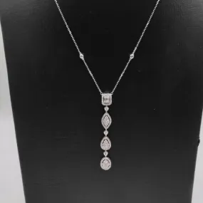 .80ct Multi-Shape Drop Diamond Necklace