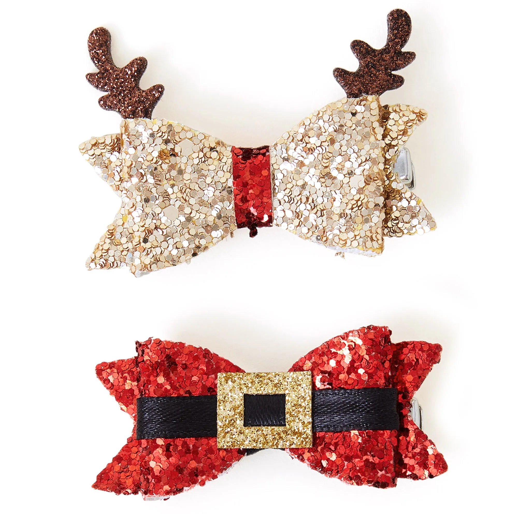 Accessorize London Christmas Character Clips Set Of Two