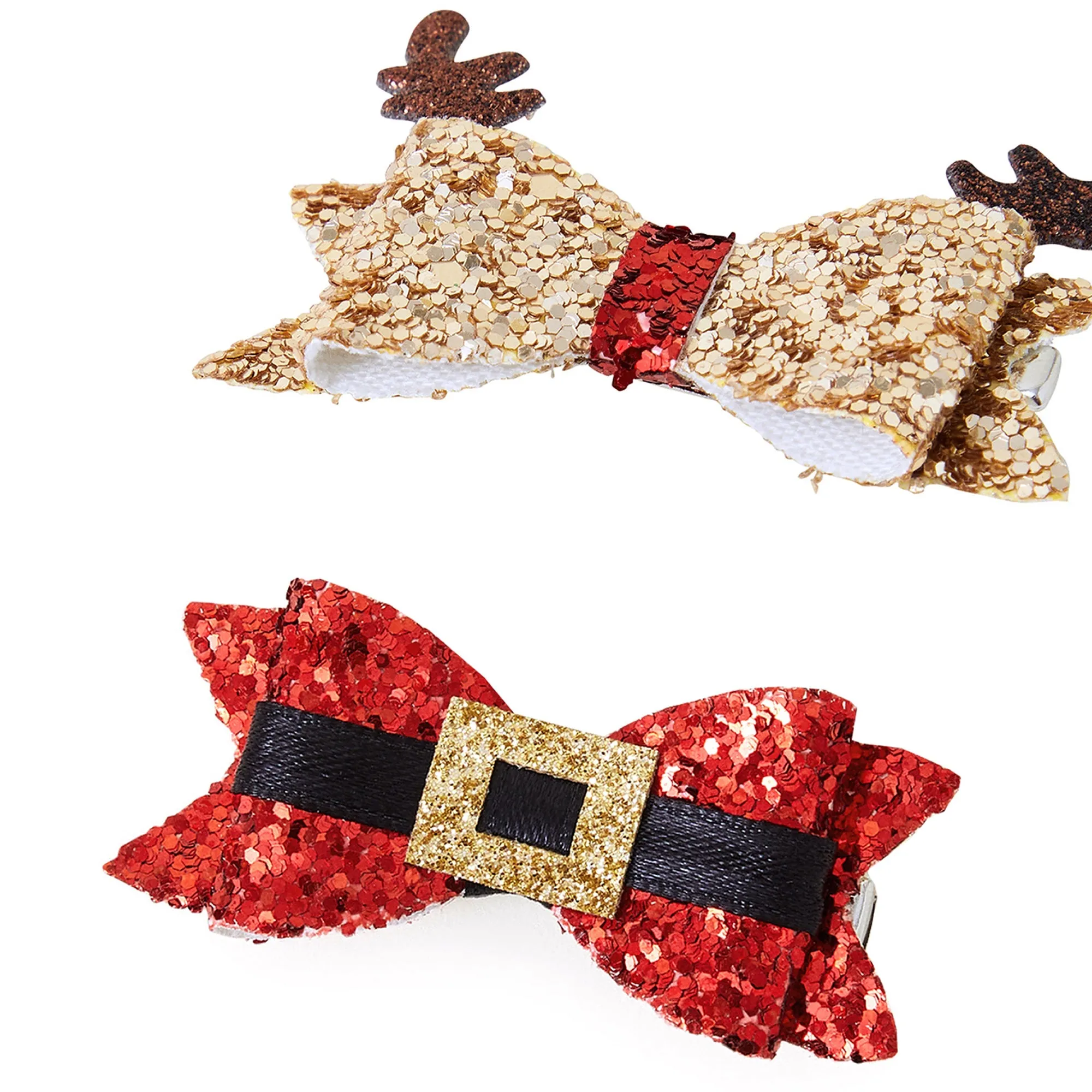 Accessorize London Christmas Character Clips Set Of Two