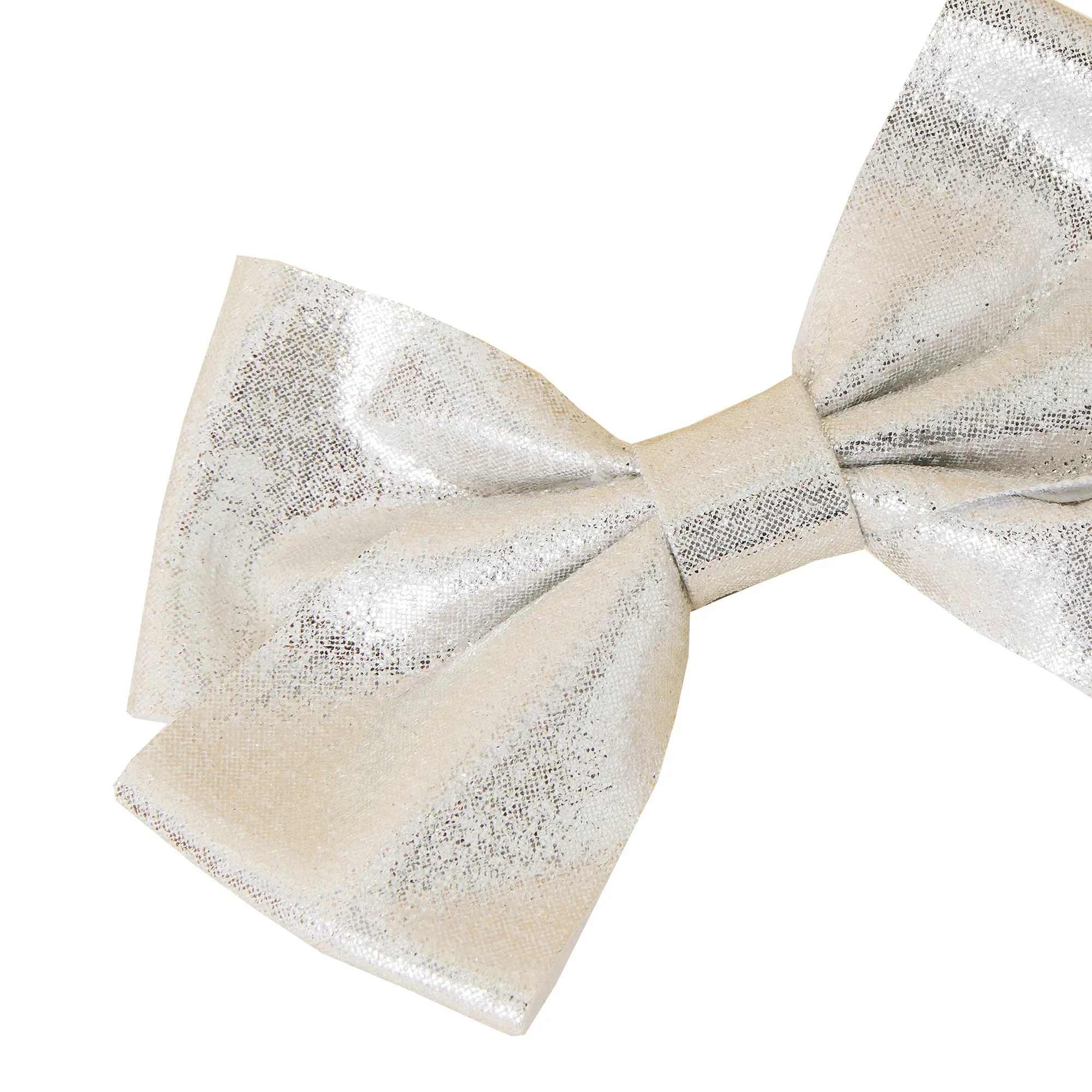 Accessorize London Girl's R Sparkle Bow Barette Silver