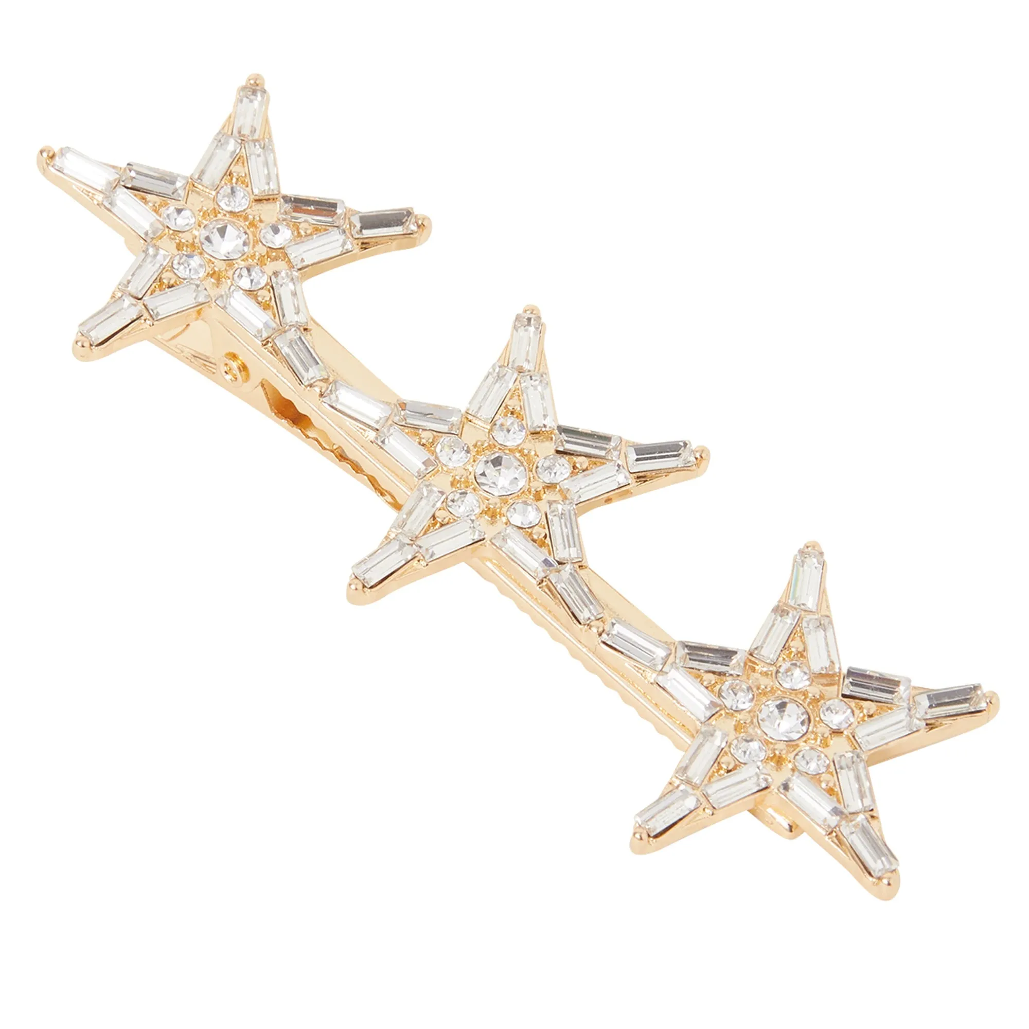 Accessorize London Women's Baguette Stone Star Hair Clip