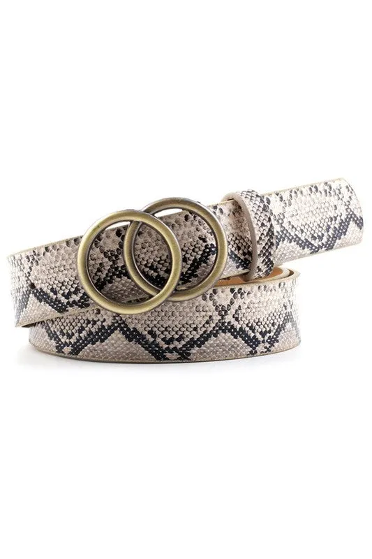 Accity Double Ring Buckle Fashion Belt