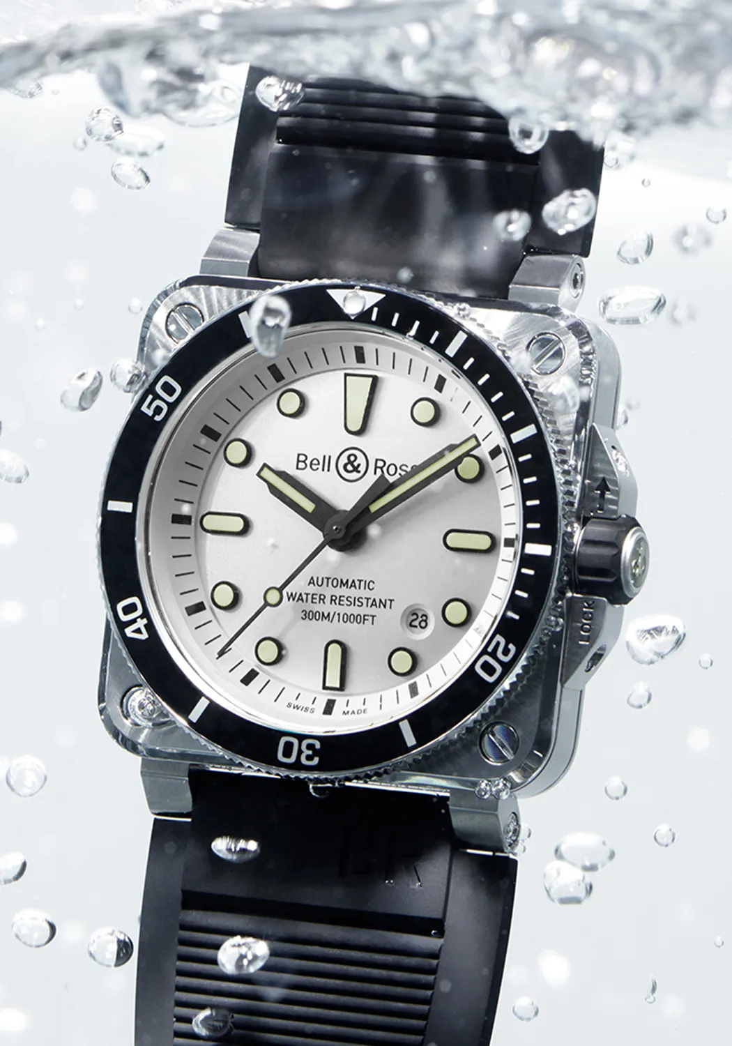 Bell & Ross BR 03-92 Diver White | Strap