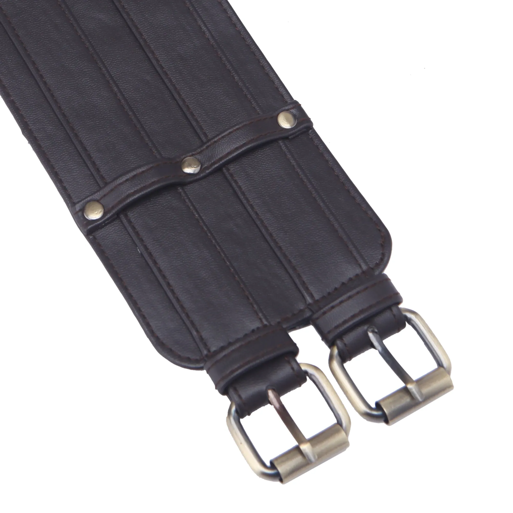 Black Dual buckle waist belt