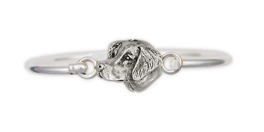 Brittany Dog Bracelet Handmade Sterling Silver Dog Jewelry BR1-HB