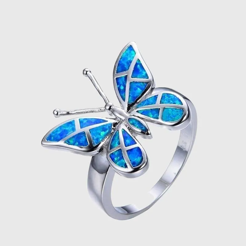 Butterfly Opal Ring