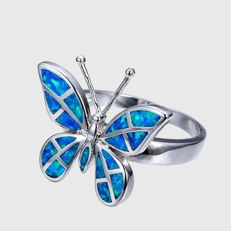 Butterfly Opal Ring