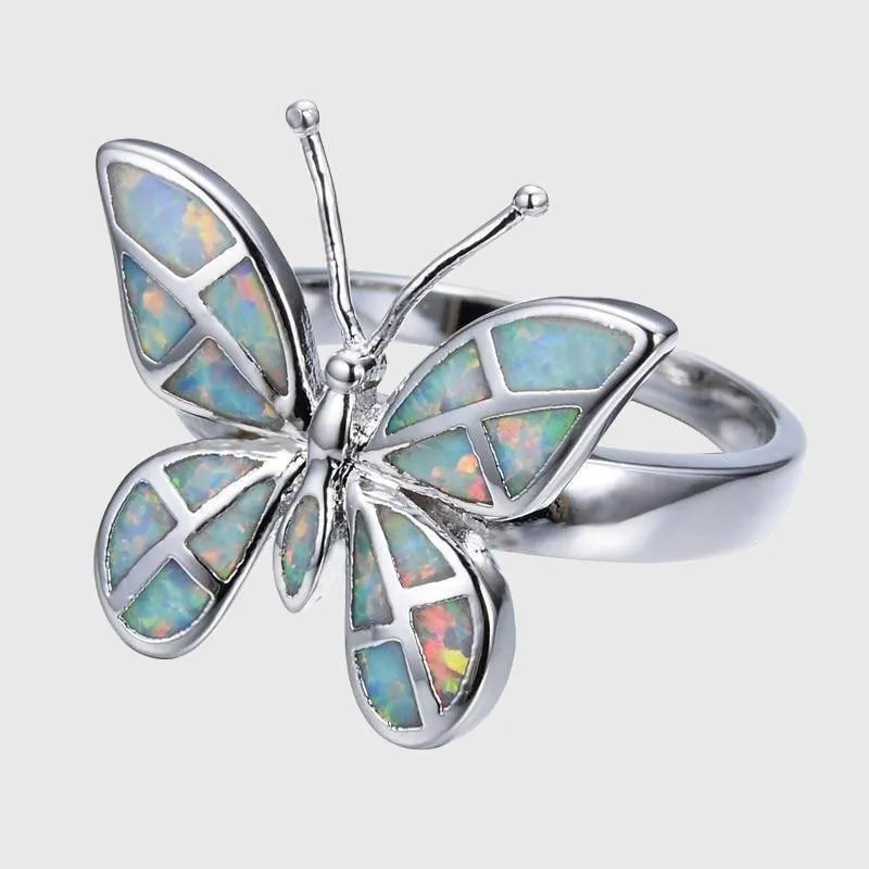 Butterfly Opal Ring