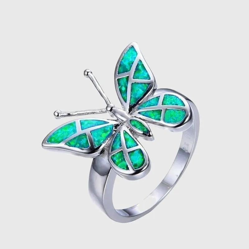 Butterfly Opal Ring