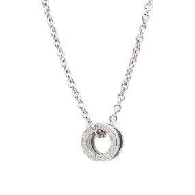 Bvlgari Ladies b.zero1 Necklace 18K White Gold Round Pendant Necklace