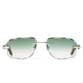 Cartier Eyewear Custom CT0052O-009 C Decor Rimless Sunglasses