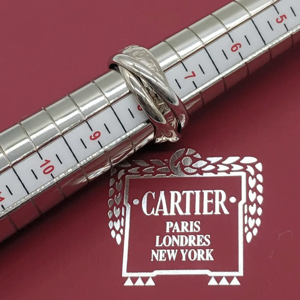 Cartier "OR AMOUR ET TRINITY' Ring In White Gold