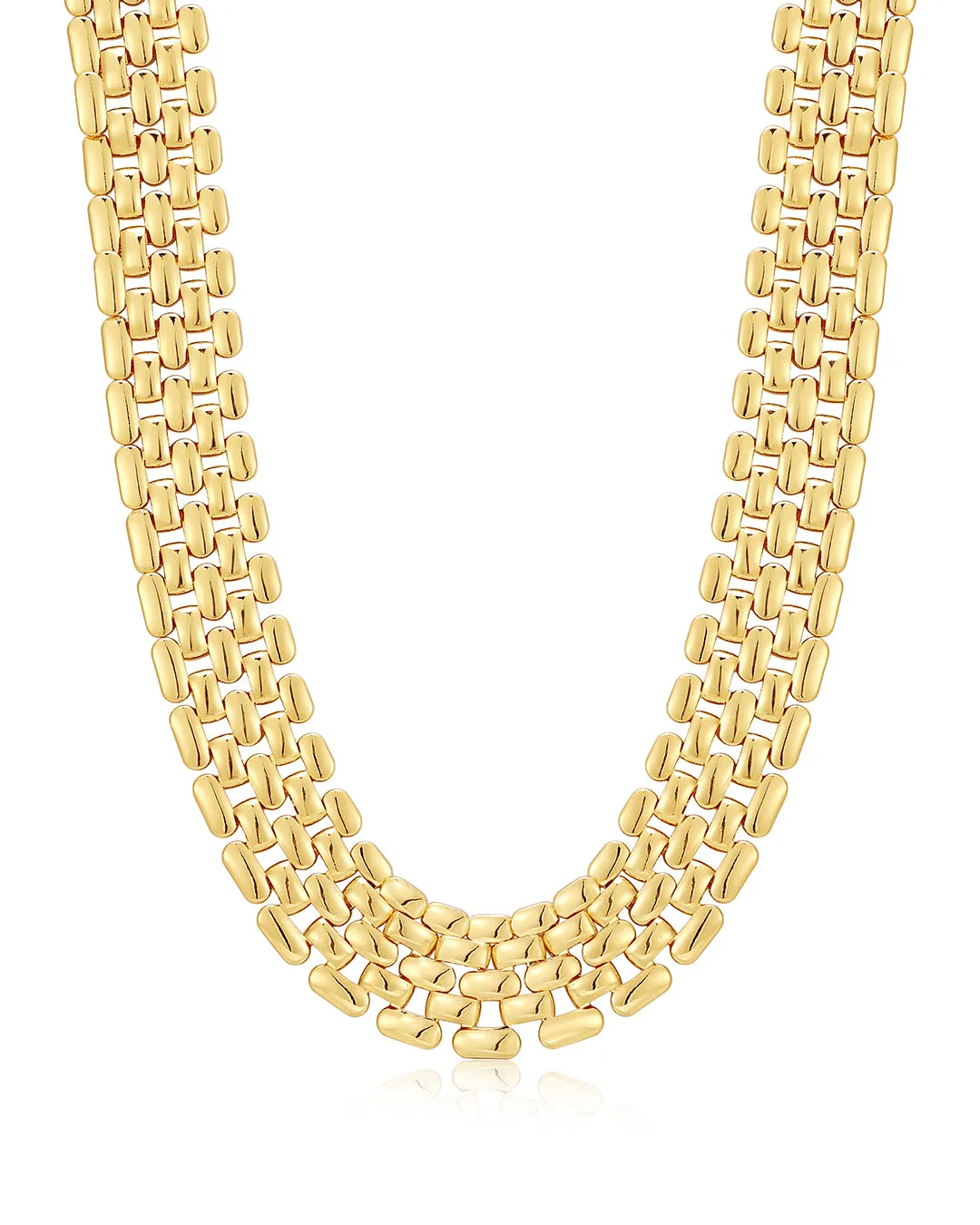 Celine Chain Link Necklace- Gold