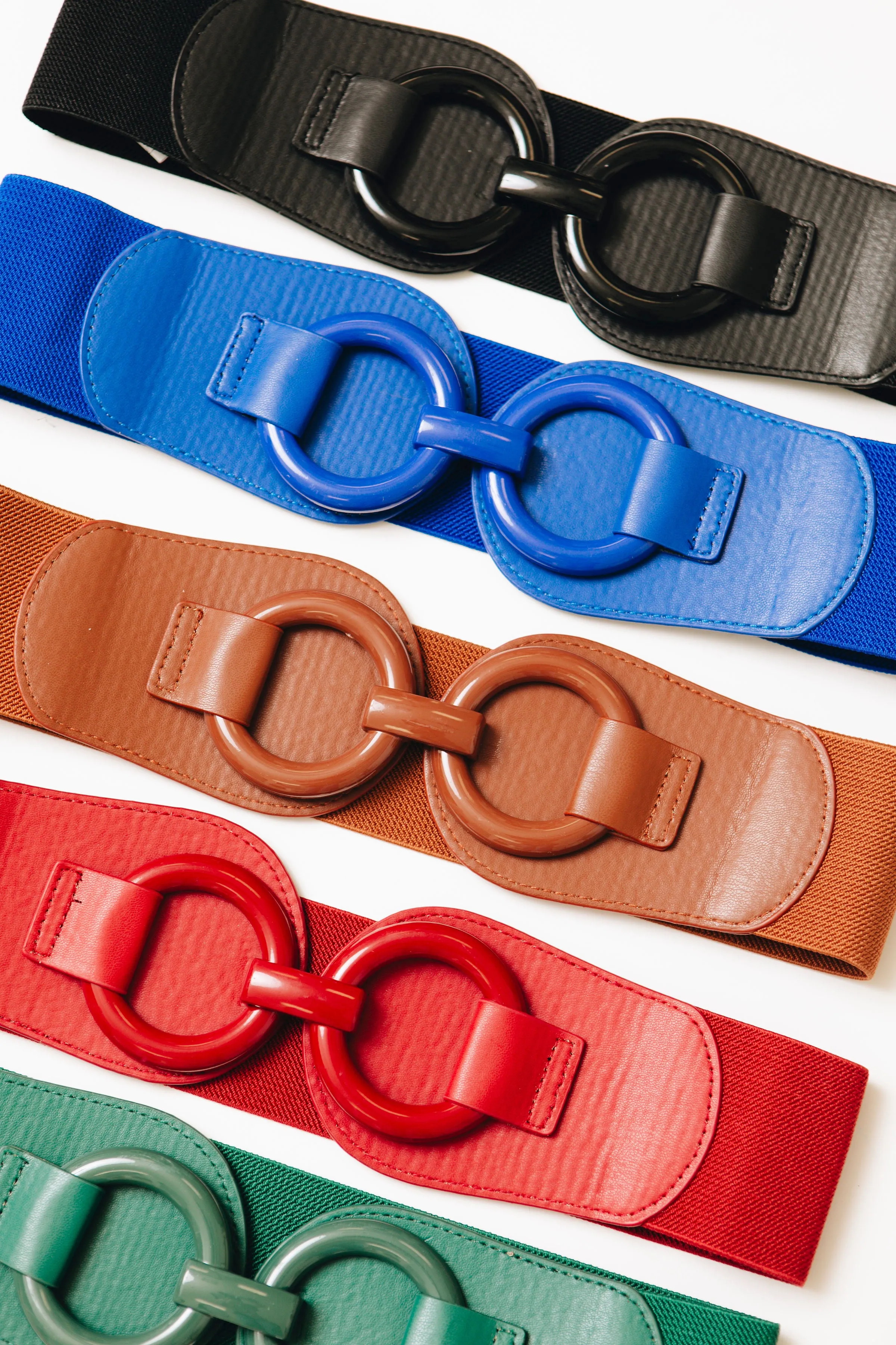 Classic Double Linked Enamel Elastic Belt (S-3XL)