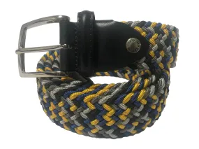 Cotton Stretch Belt Golden Blue Monochrome