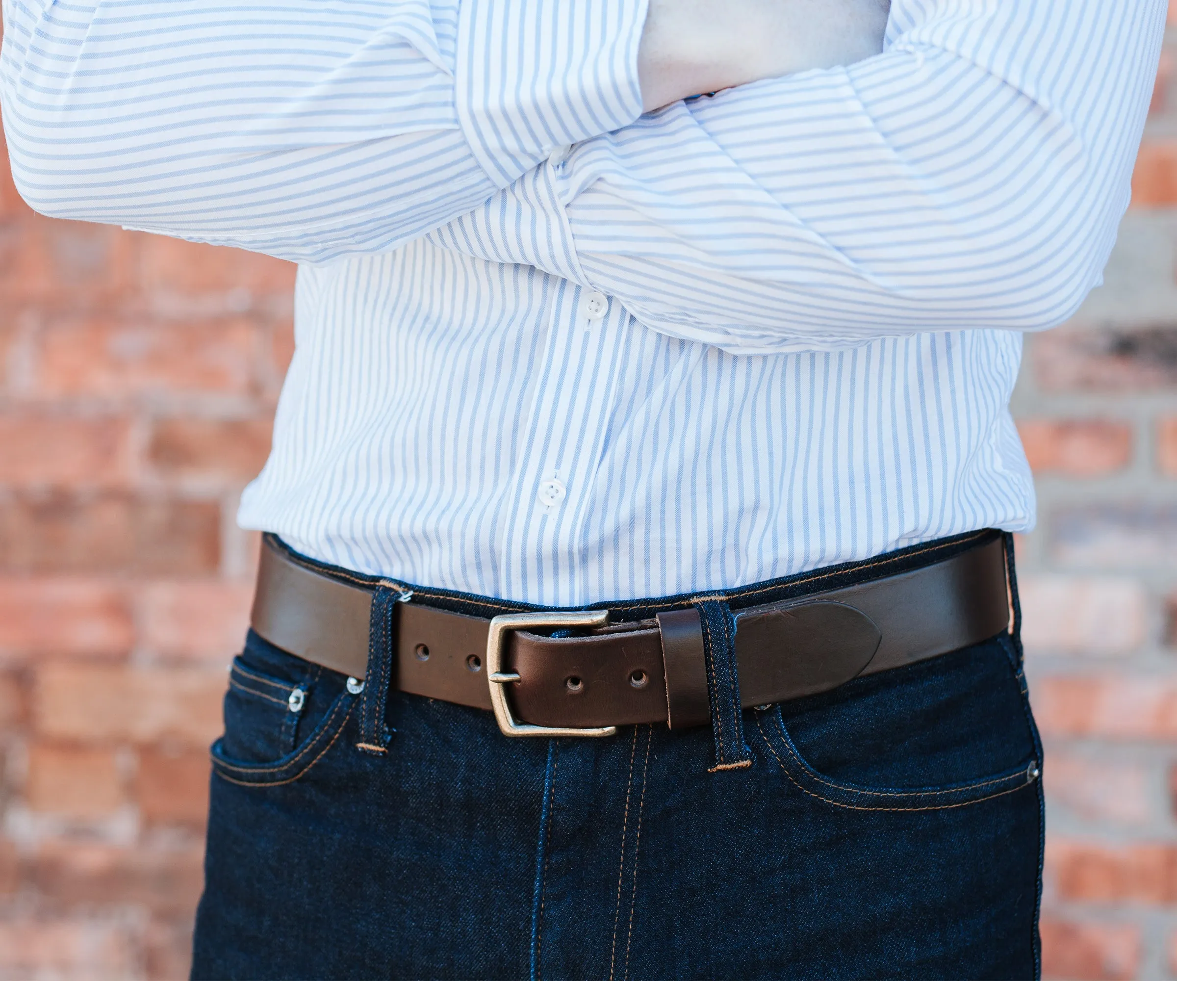 Crimson Chromexcel Leather Belt