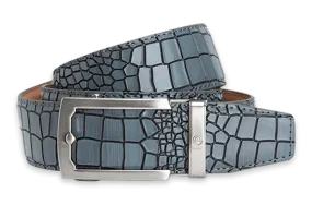 Crocodile Grey, 38mm Strap, Dress Belt