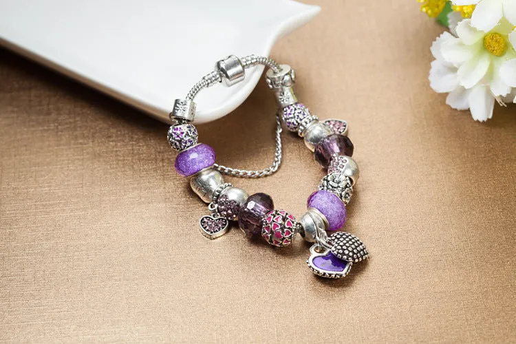 Crystal Enamel Beads Charm Beads Bracelet