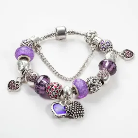 Crystal Enamel Beads Charm Beads Bracelet