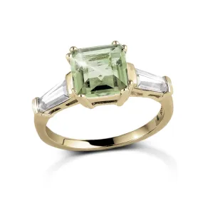 Decadence Gem Ring Green Amethyst