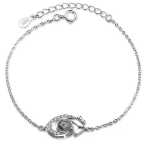 Devil Eye Bracelet with Picture Inside