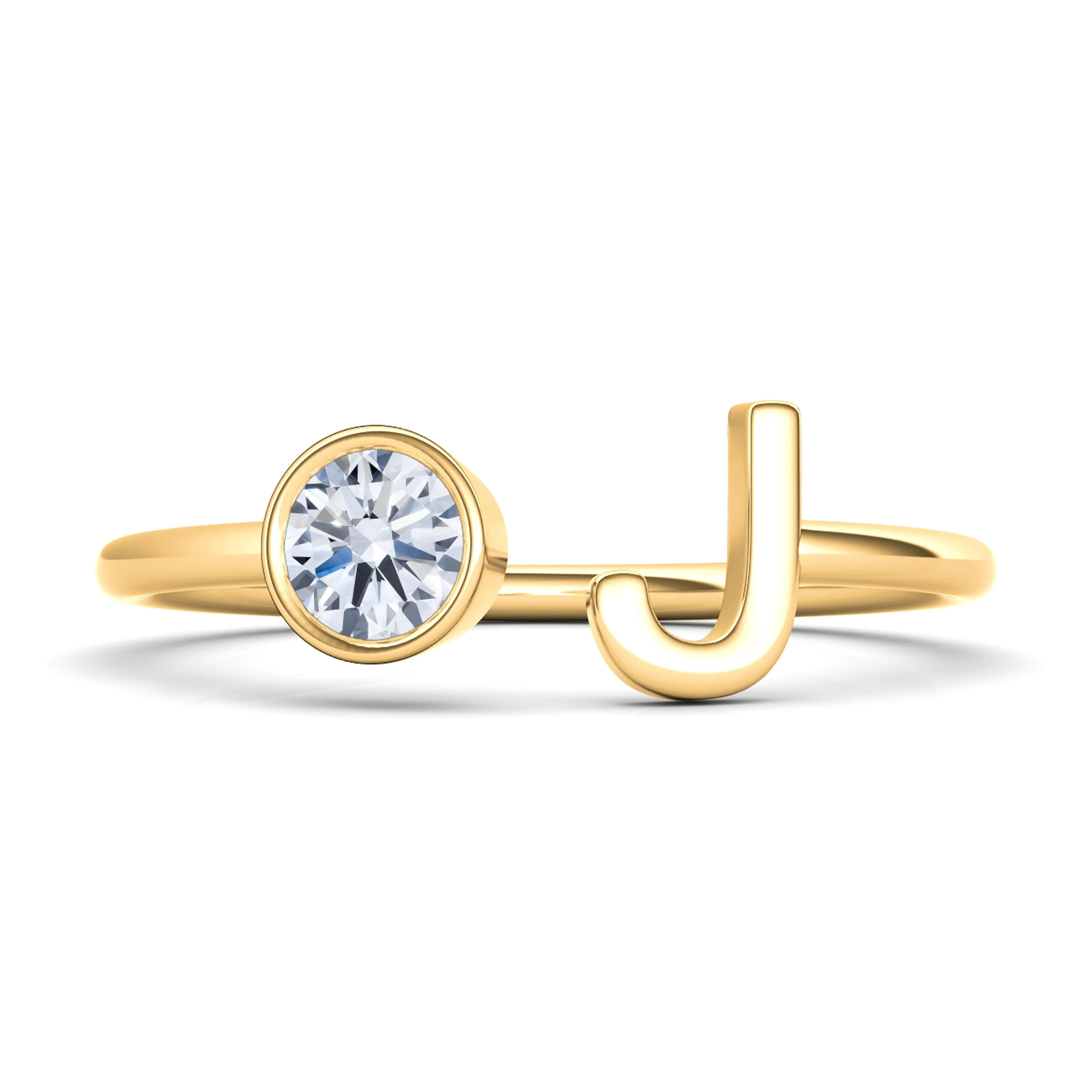 Diamond Letter Rings