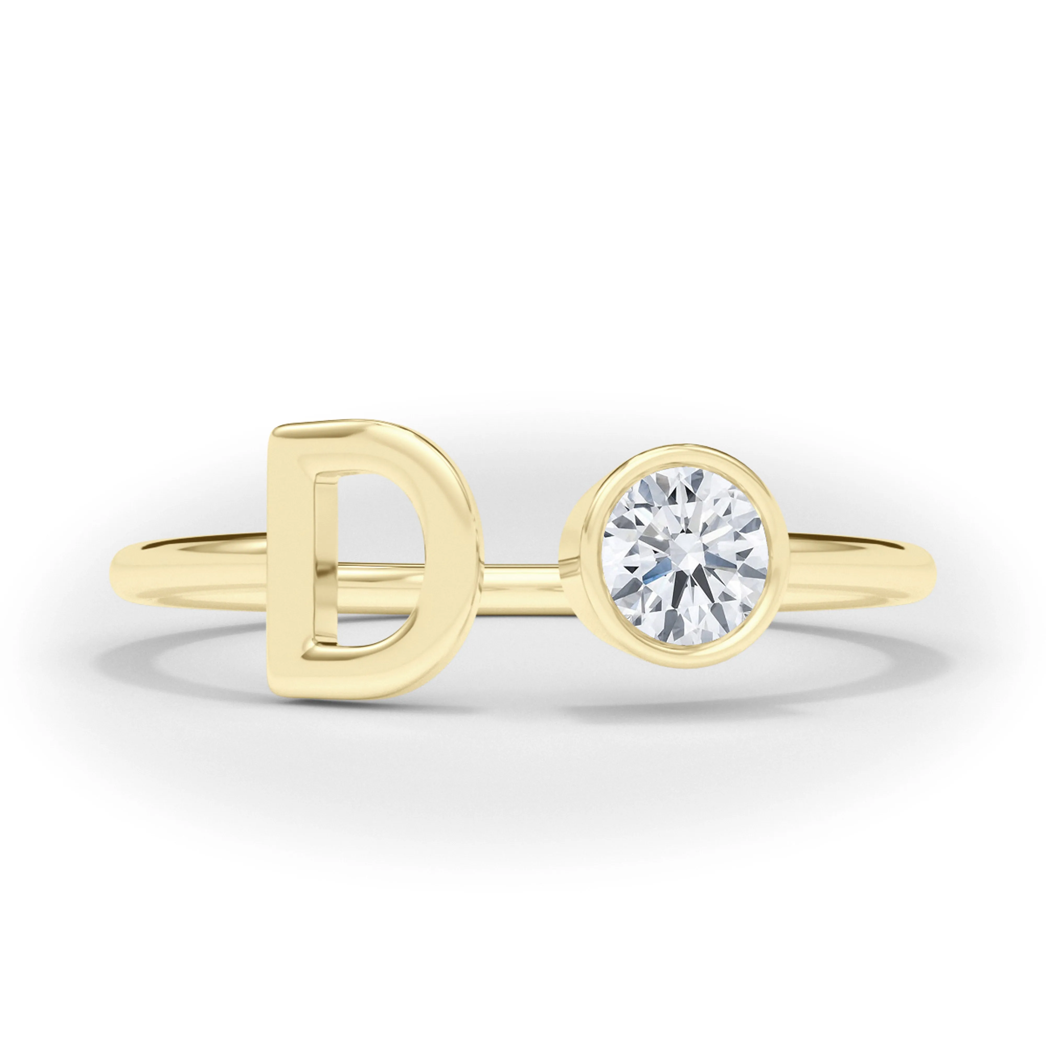 Diamond Letter Rings