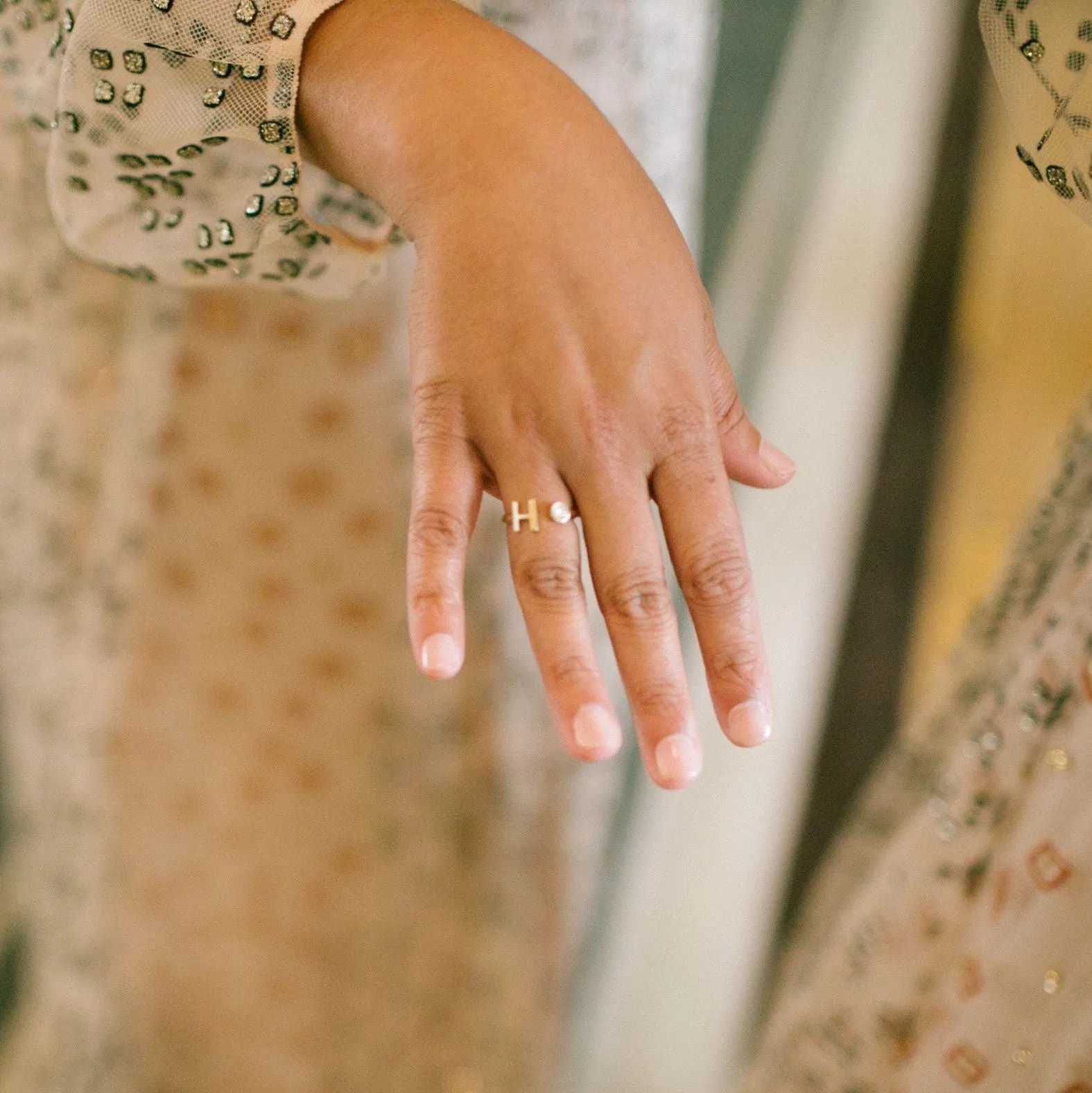 Diamond Letter Rings