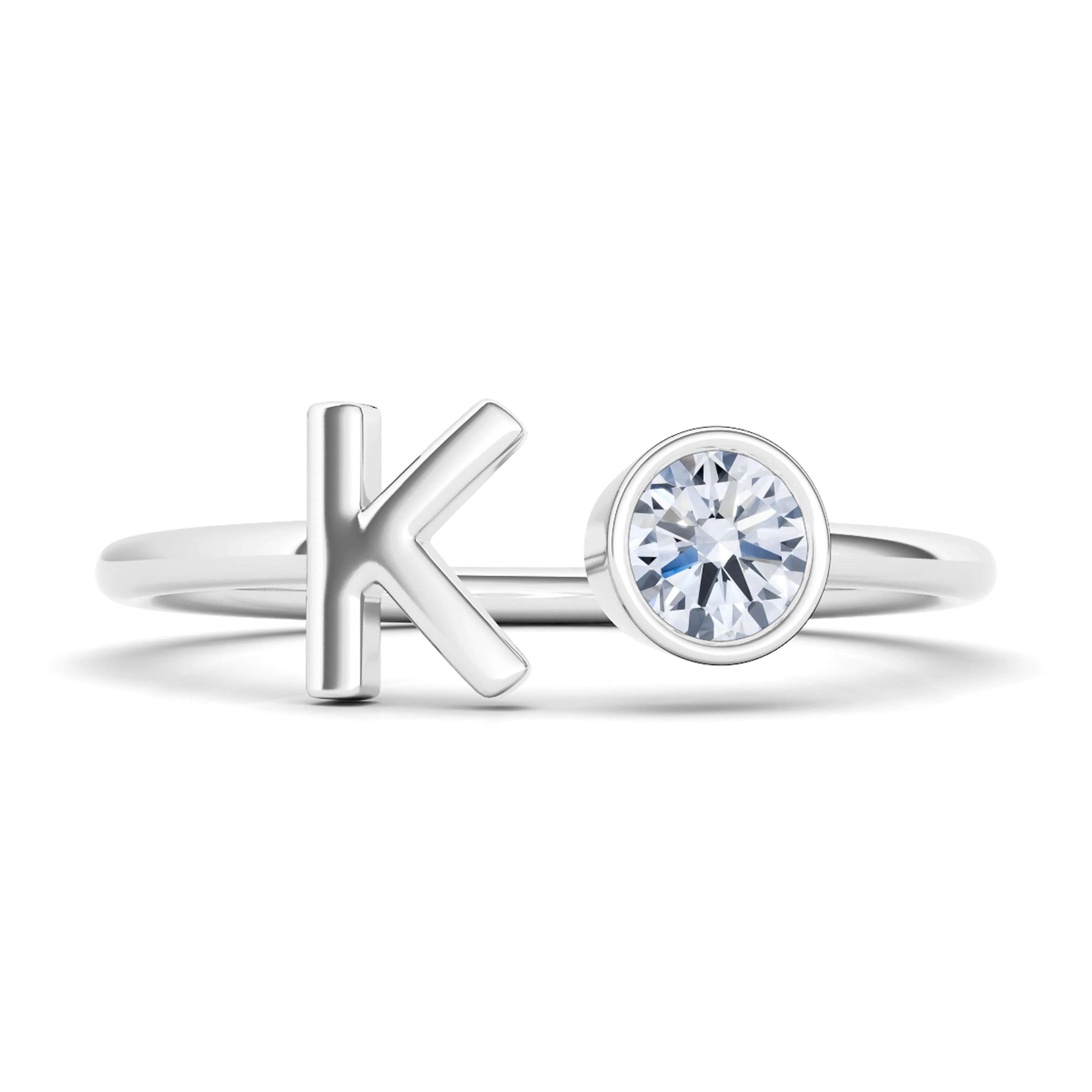 Diamond Letter Rings