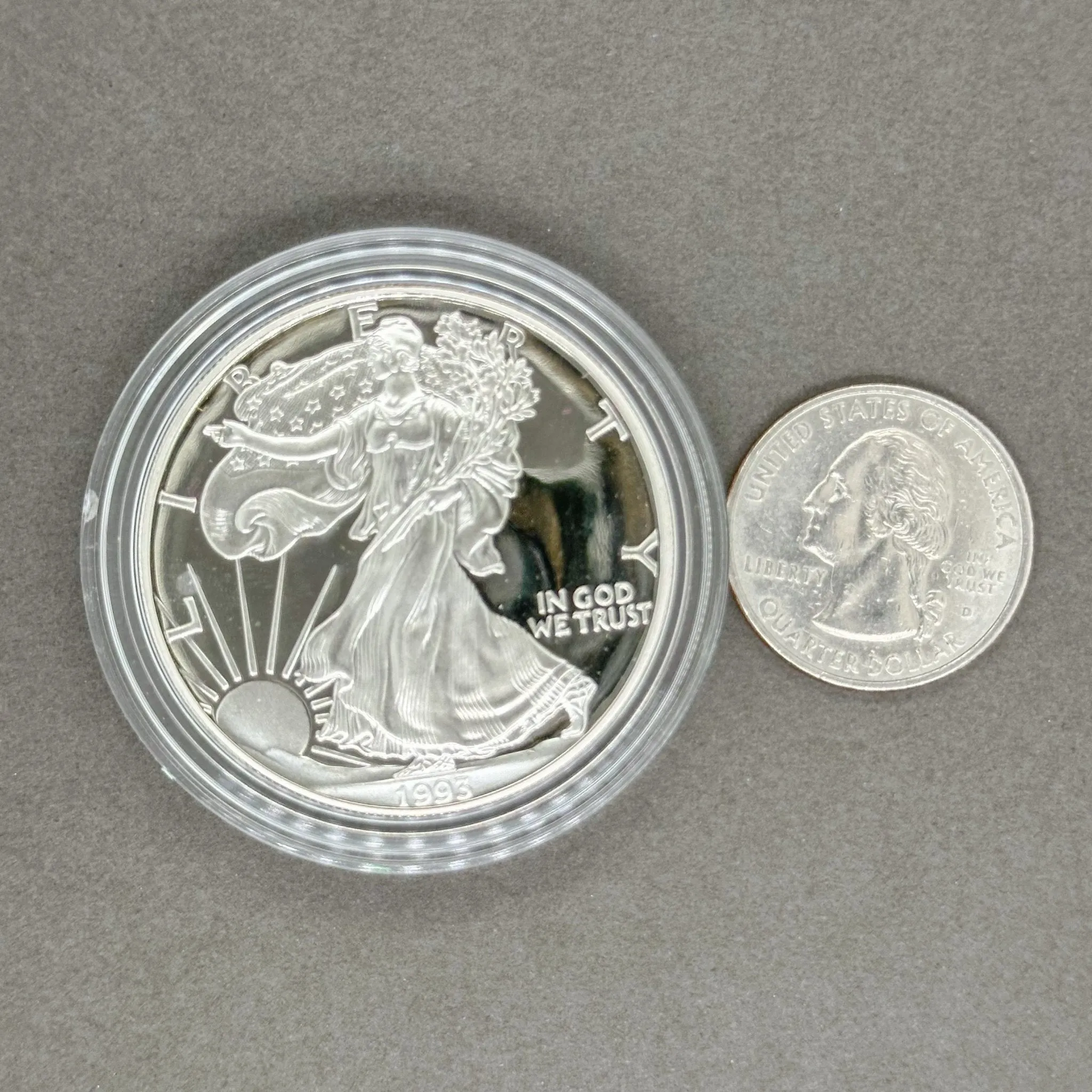 Estate 0.999 Fine Silver 1993-P American Eagle Dollar Coin