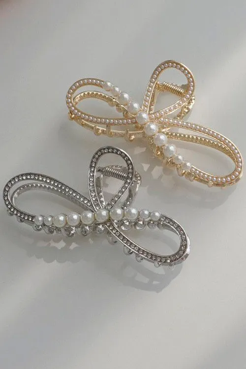 Faux Pearl Hair Claws