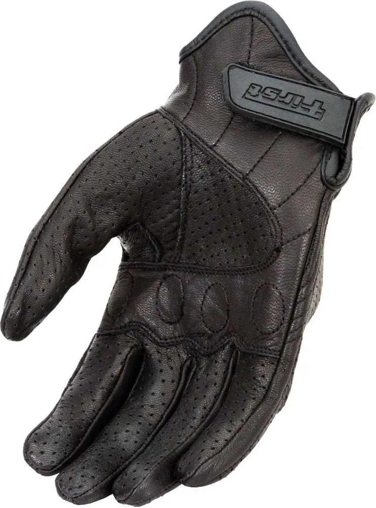 First Mfg Short Wrist Ventilated Motorcycle Riding Gloves