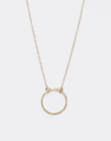 Floating Shape Necklace - Circle