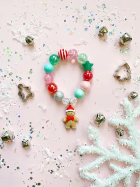 Gingerbread Cookie 2 Charm Bracelet - Customizable