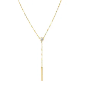 Gold Filled - Y Gold Station Necklace