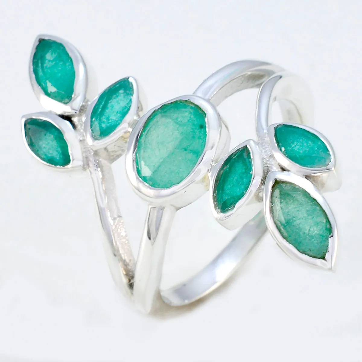 Handcrafted Gemstones Indianemerald 925 Silver Rings Jewelry Jobs