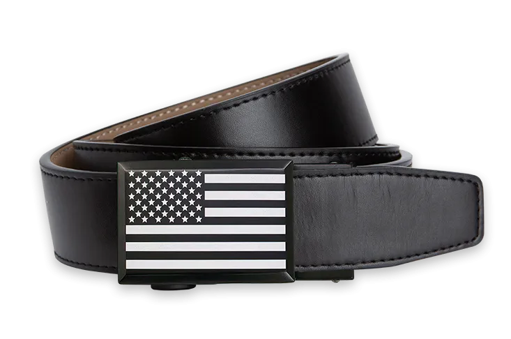 Heritage Go-In USA Flag, Black 1 3/8 Strap, Golf Belt