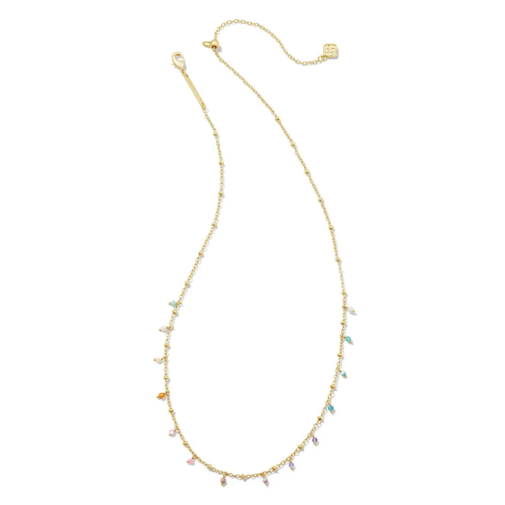 Kendra Scott Camry Beaded Gold Strand Necklace