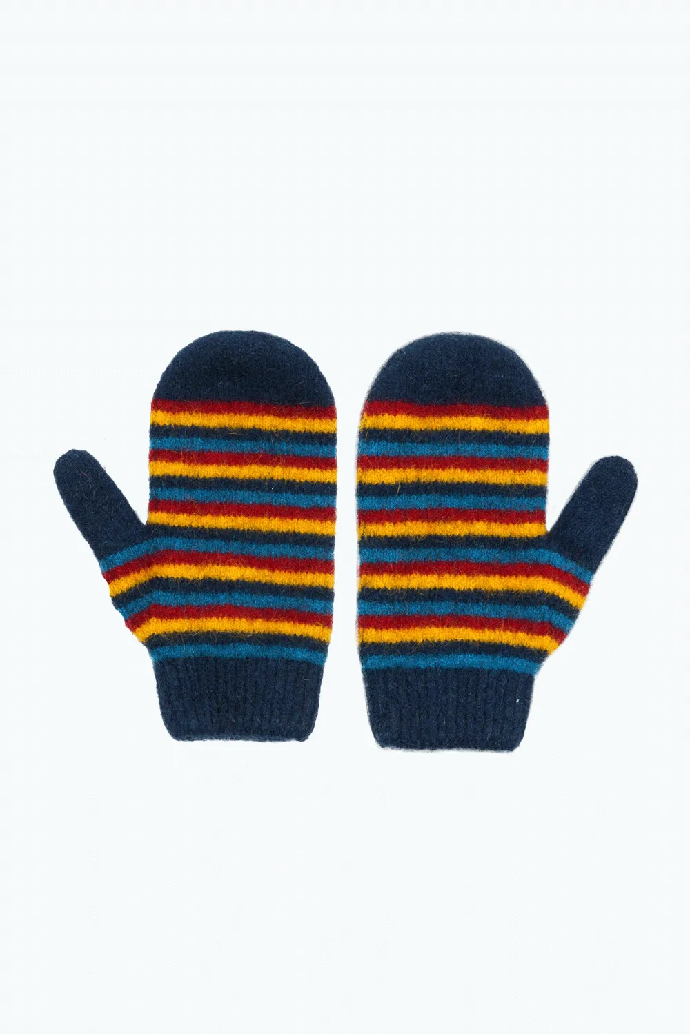 Kids Striped Mittens