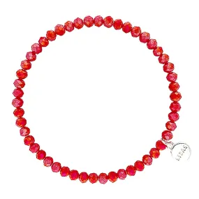 Lizas Knoxville 4mm Crystal Bracelet Royal Red