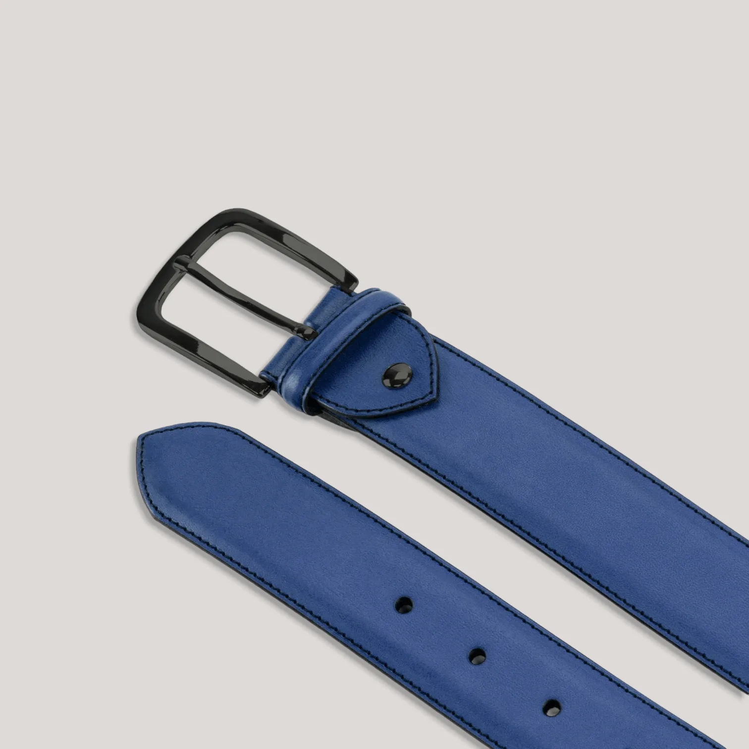 LUMEN - Ultramarine Blue Vegan Belt - Graphite