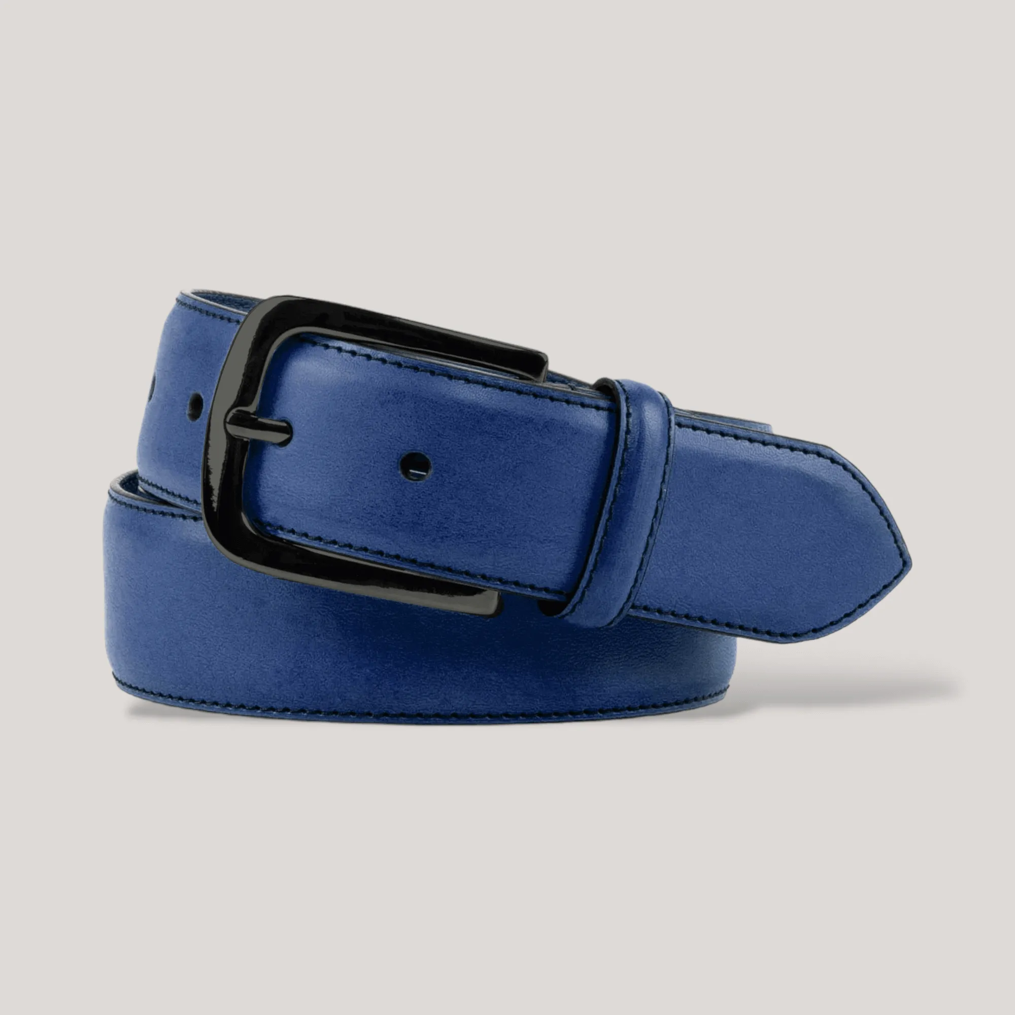 LUMEN - Ultramarine Blue Vegan Belt - Graphite