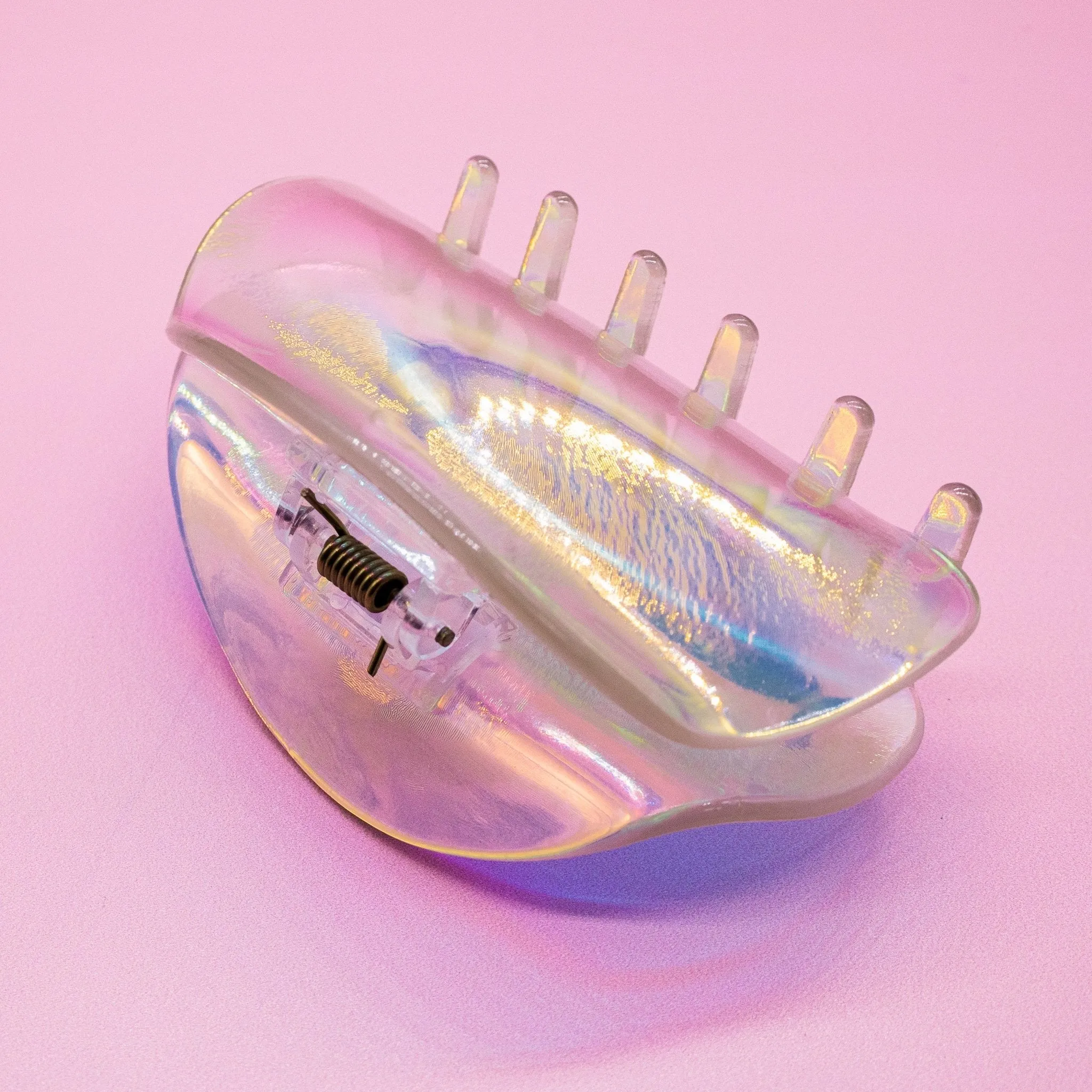 Medium Iridescent Hair Claw Clip - Iridescent